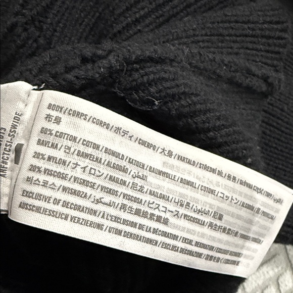 Abercrombie & Fitch A&F Double Zip Cardigan - Black size S - Picture 9 of 9